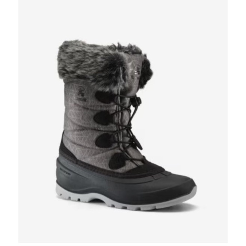 Snow Boot Kamik Momentum 3 Charcoal Pull On Waterproof Size 6 US